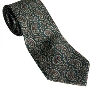 ENVOY Vintage Paisley Men's 3.25" Wide Silk  Tie 70s/80s